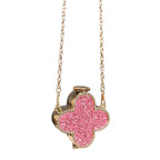 Bolso de mano con diamantes de imitación de trébol