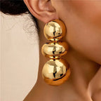 Pendientes redondos exagerados