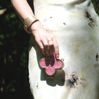 Bolso de mano con diamantes de imitación de trébol