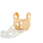 Pulsera cruzada ancha