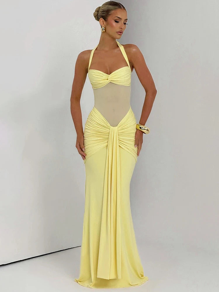 Camille Halter Maxi Dress