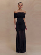 Vestido Laura con hombros descubiertos