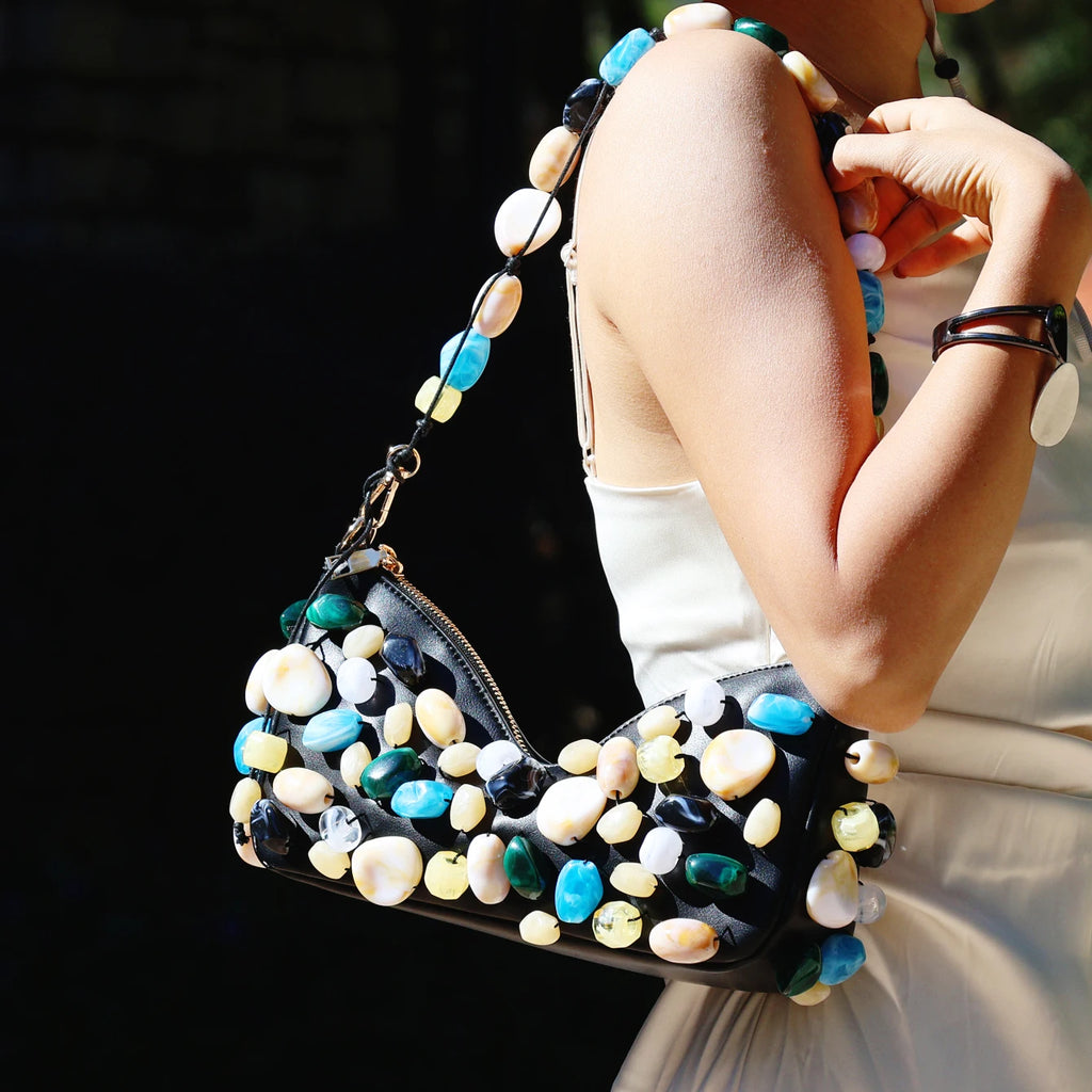 Handmade Stone Shoulder Bag