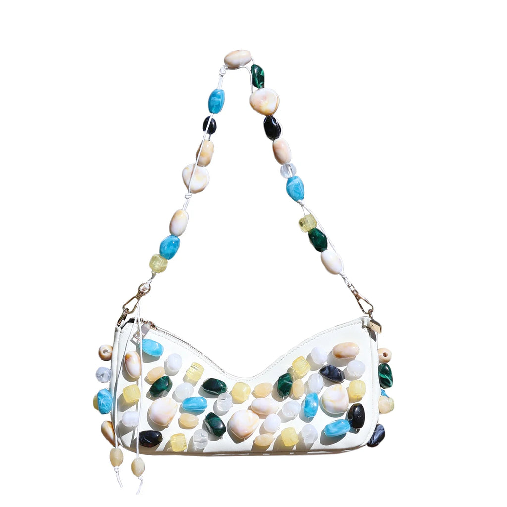 Handmade Stone Shoulder Bag