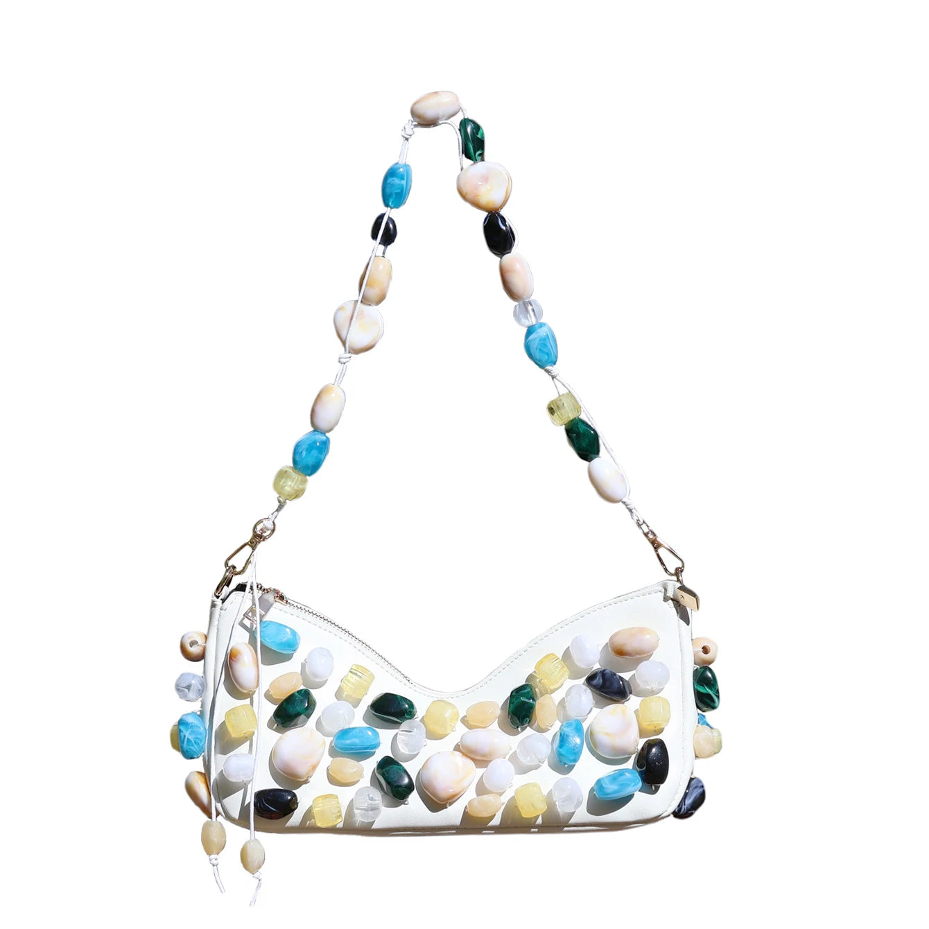 Handmade Stone Shoulder Bag