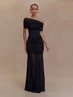Vestido Laura con hombros descubiertos