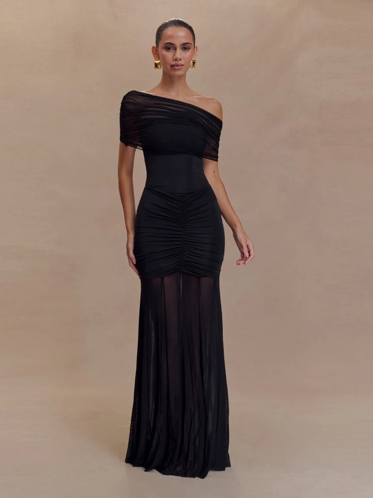 Vestido Laura con hombros descubiertos