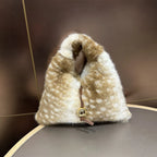 Fluffy Bambi Deer Hobo Bag