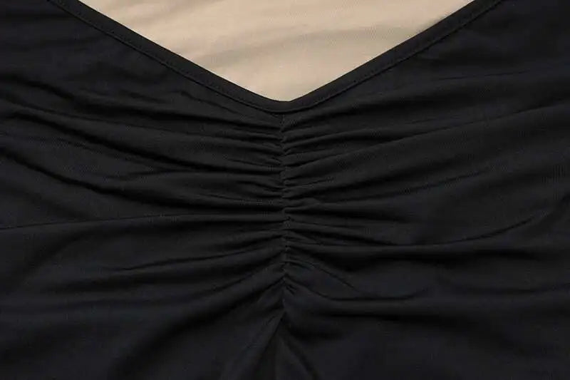 Vestido halter de encaje Cecilia