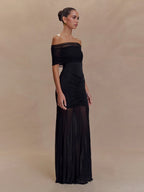 Vestido Laura con hombros descubiertos