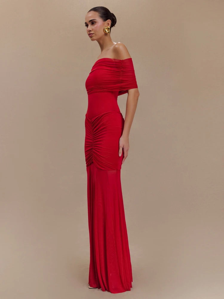 Vestido Laura con hombros descubiertos