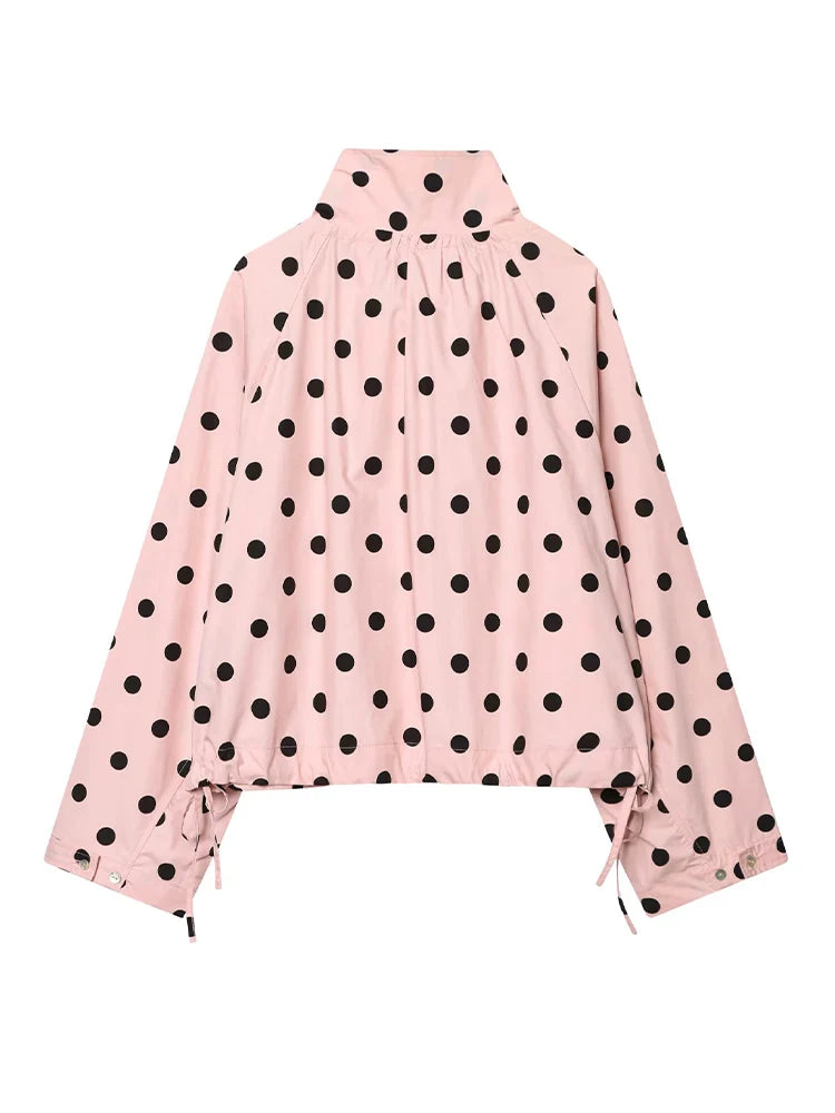Diana Pink Polka Dot Jacket