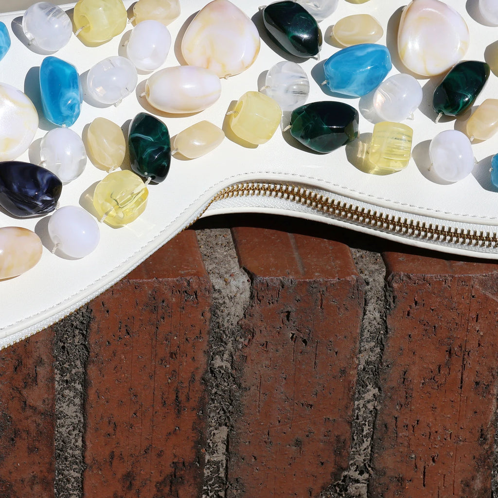 Handmade Stone Shoulder Bag