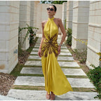 Bianca Pleated Maxi Dress