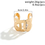 Pulsera cruzada ancha