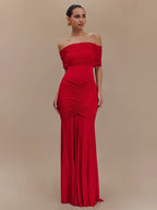 Vestido Laura con hombros descubiertos