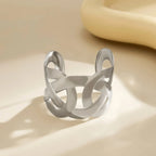 Pulsera cruzada ancha
