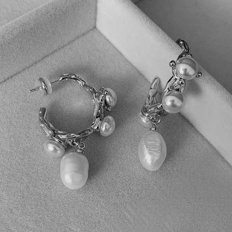 Babette French Baroque Pearl Earrings - Virago Wear - Earrings, New arrivals - Earrings