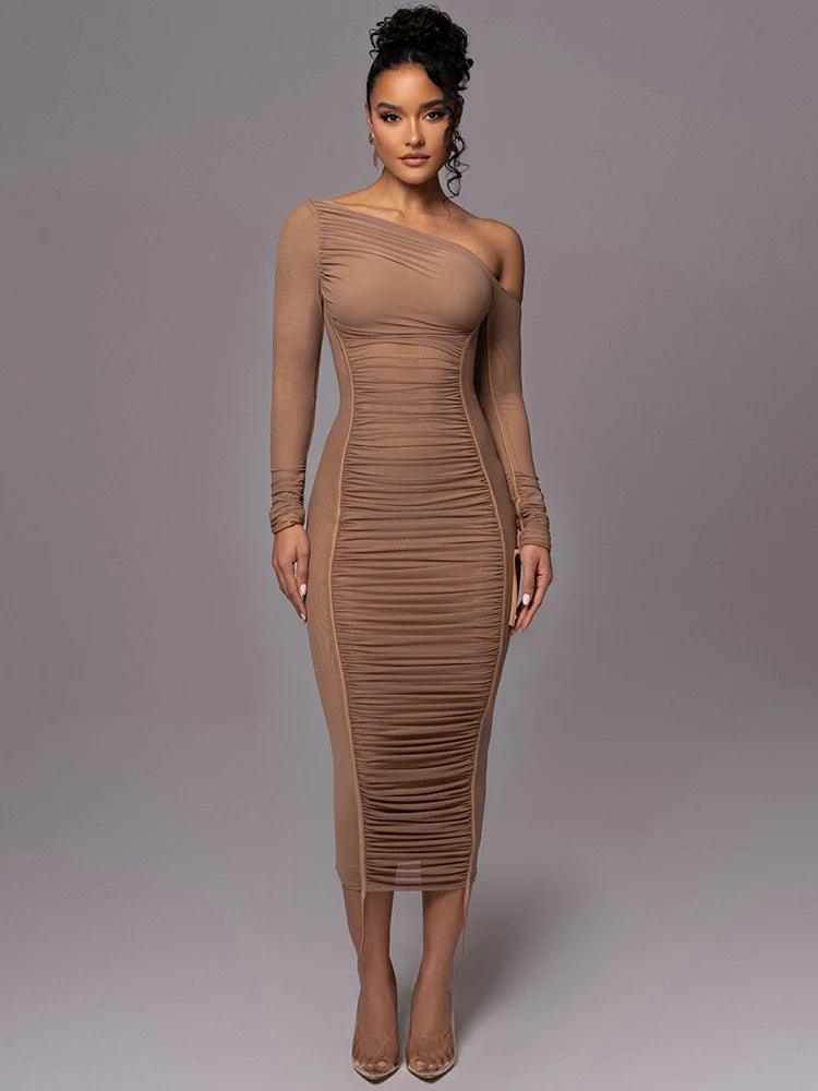 Duna Hug Me Midi Dress - Virago Wear - Dresses, Midi Dress, New arrivals - Dresses