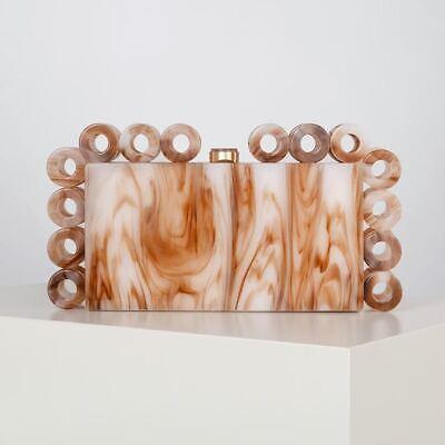 Escarlata Acrylic Box Clutch Bag - Virago Wear - Accessories, Handbags - Handbags