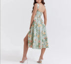 Flavia Floral Print Midi Dress - Virago Wear - Dresses, Midi Dress, New arrivals - Dresses
