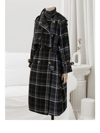 Jackie Plaid Trench Coat - Virago Wear - Coats, New arrivals, Outerwear - Coats