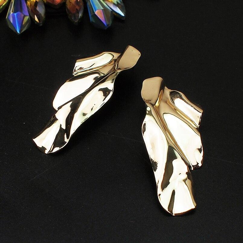 Magnolia Irregular Metal Earrings - Virago Wear - Earrings, New arrivals - Earrings