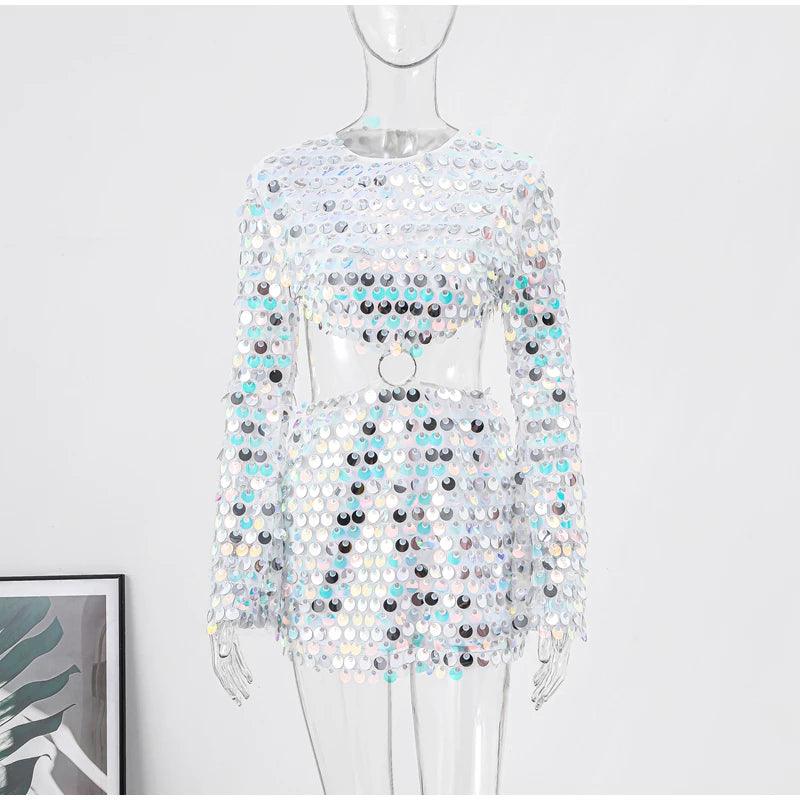 Nadina Sequined Mini Dress - Virago Wear - Dresses, Mini Dress, New arrivals - Dresses