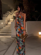 Nalia Scale Print Maxi Dress - Virago Wear - dress, Dresses, Maxi Dress, New arrivals - Dresses