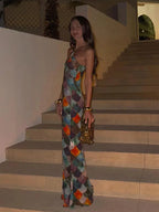 Nalia Scale Print Maxi Dress - Virago Wear - dress, Dresses, Maxi Dress, New arrivals - Dresses