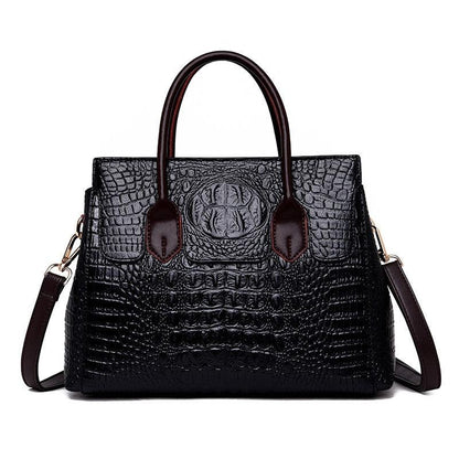 Adila Croc-effect Pu Leather Tote Bag - Virago Wear - Accessories, Handbags - Handbags