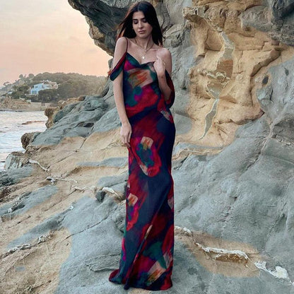 Ivette Sheer Maxi Dress - Virago Wear - Dresses, Maxi Dress, Sunset - Dresses