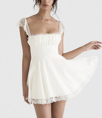 Lucía Lace Strap Mini Dress - Virago Wear - Dresses, Mini Dress - Dresses