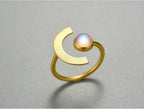 Moonlight Adjustable Ring - Virago Wear - Accessories, Adjustable, Gold, Ring, Rings, Silver, Sterling Silver - Rings