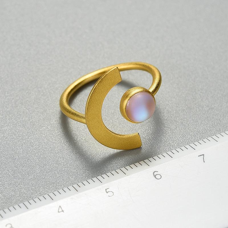 Moonlight Adjustable Ring - Virago Wear - Accessories, Adjustable, Gold, Ring, Rings, Silver, Sterling Silver - Rings